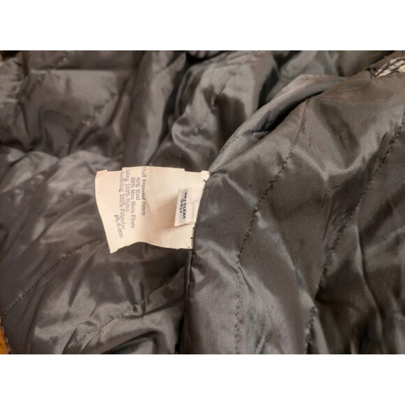 Rare VTG SADDLERY Cooper Collections Herringbone Lined Hooded Jacket 90s L - Picture 10 of 15